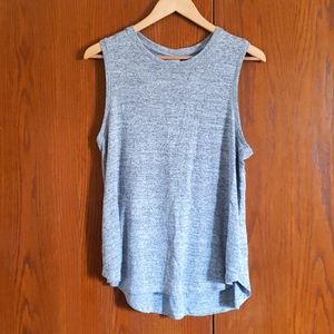 A New Day, sleeveless top, gray, size L